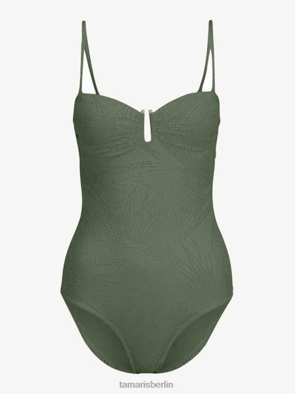 de Tamaris Frauen Badeanzug - grün/bronzegrün 0LHV42587 Kleidung
