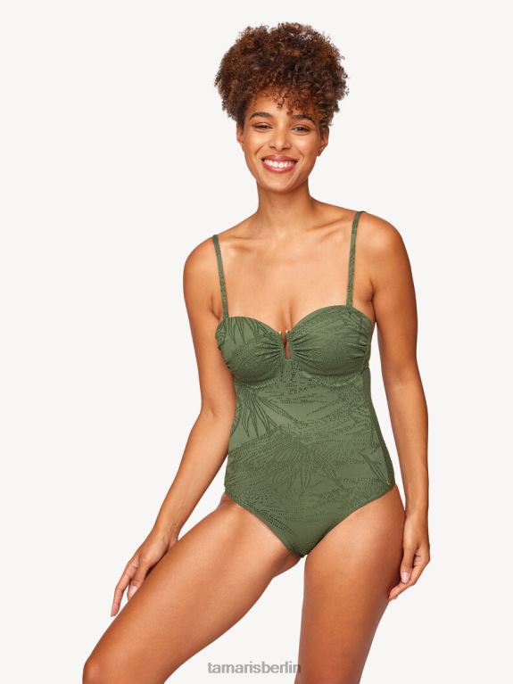 de Tamaris Frauen Badeanzug - grün/bronzegrün 0LHV42587 Kleidung