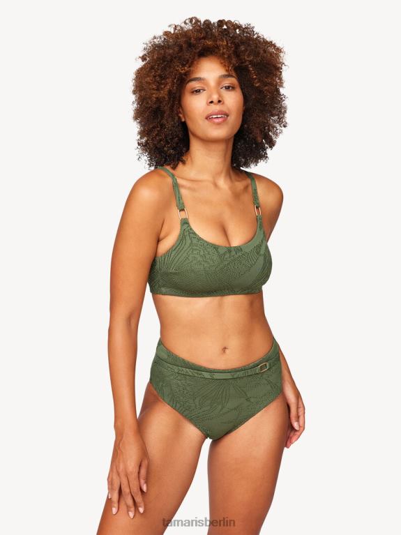 de Tamaris Frauen Bikinioberteil – grün/bronzegrün 0LHV42540 Kleidung