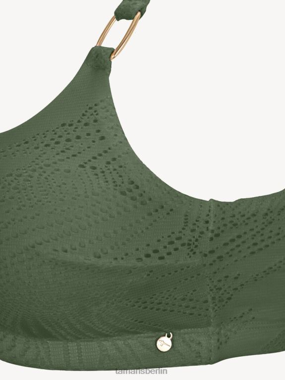 de Tamaris Frauen Bikinioberteil – grün/bronzegrün 0LHV42540 Kleidung