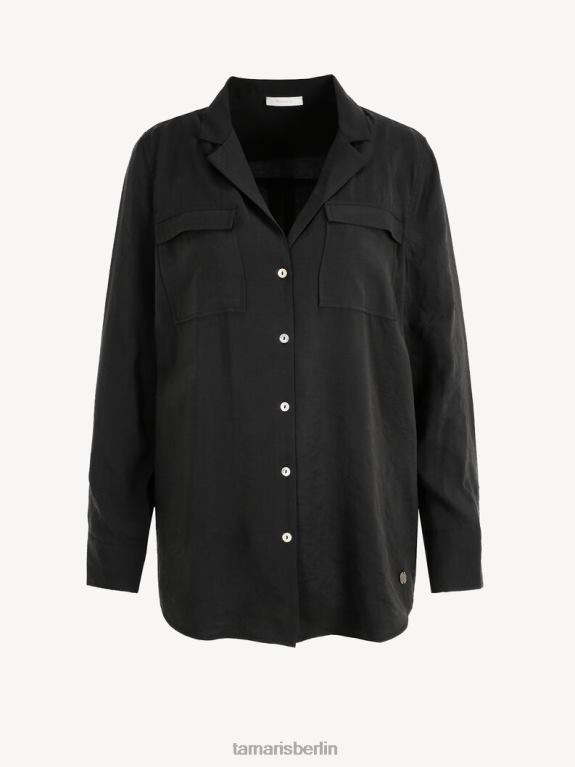 de Tamaris Frauen Bluse - Schwarz/Black Beauty 0LHV42422 Kleidung