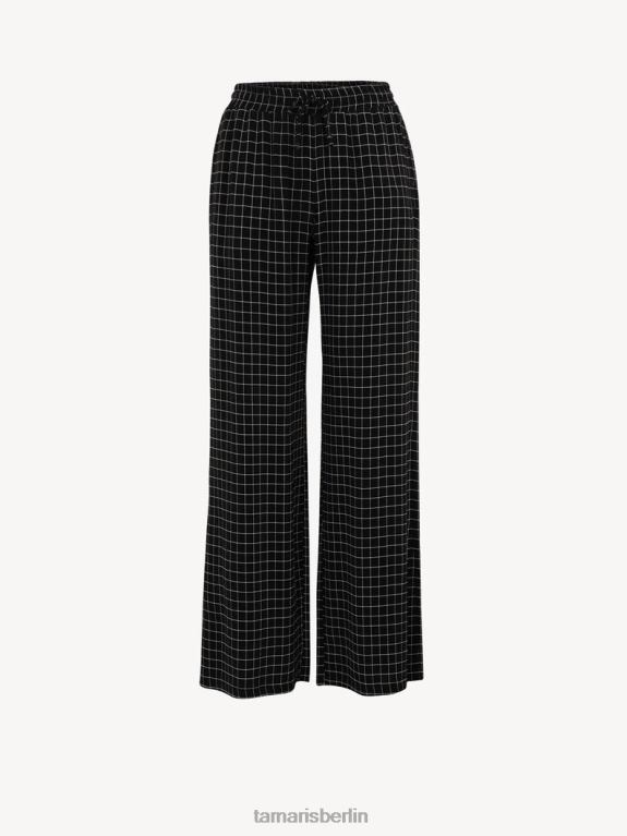 de Tamaris Frauen Hose - Schwarz/Schwarz Beauty Check 0LHV42447 Kleidung