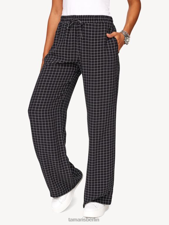 de Tamaris Frauen Hose - Schwarz/Schwarz Beauty Check 0LHV42447 Kleidung