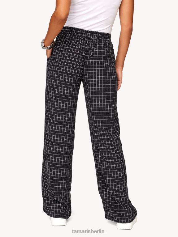 de Tamaris Frauen Hose - Schwarz/Schwarz Beauty Check 0LHV42447 Kleidung