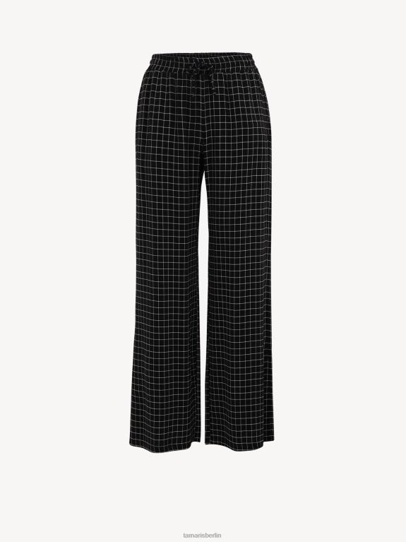 de Tamaris Frauen Hose - Schwarz/Schwarz Beauty Check 0LHV42447 Kleidung