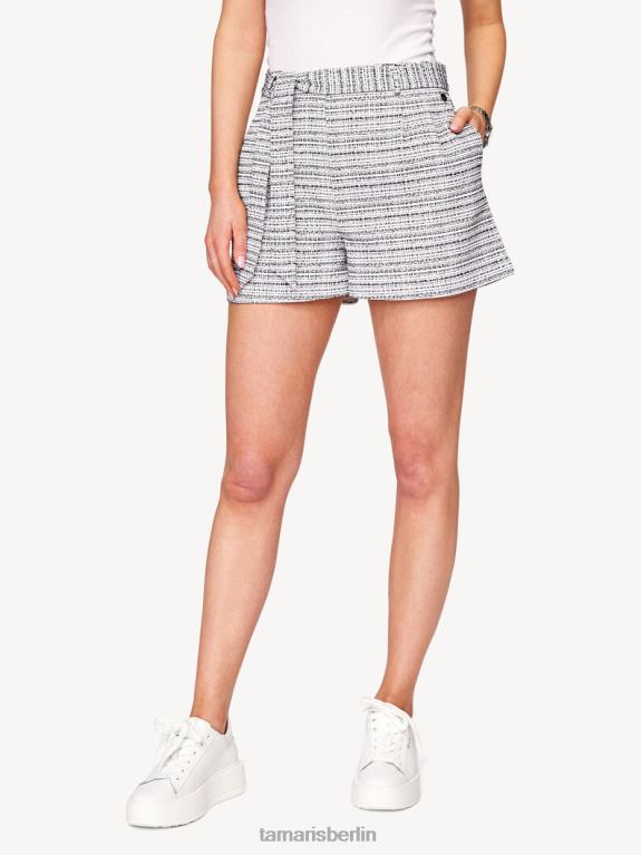 de Tamaris Frauen Shorts – Weiß/Offwhite und Schwarz 0LHV42500 Kleidung