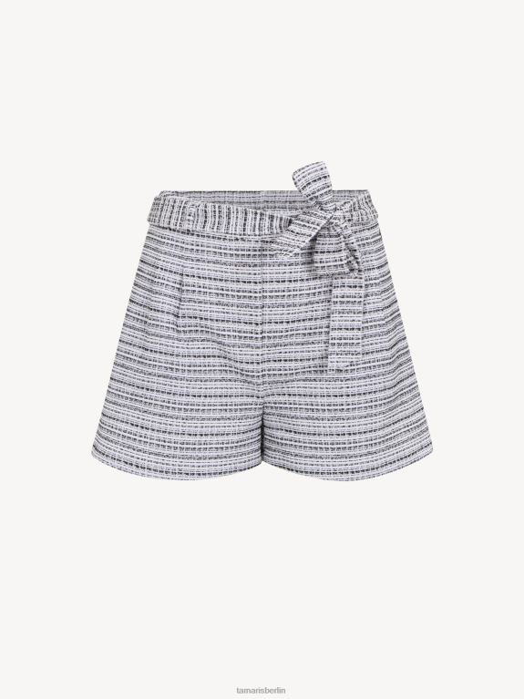de Tamaris Frauen Shorts – Weiß/Offwhite und Schwarz 0LHV42500 Kleidung
