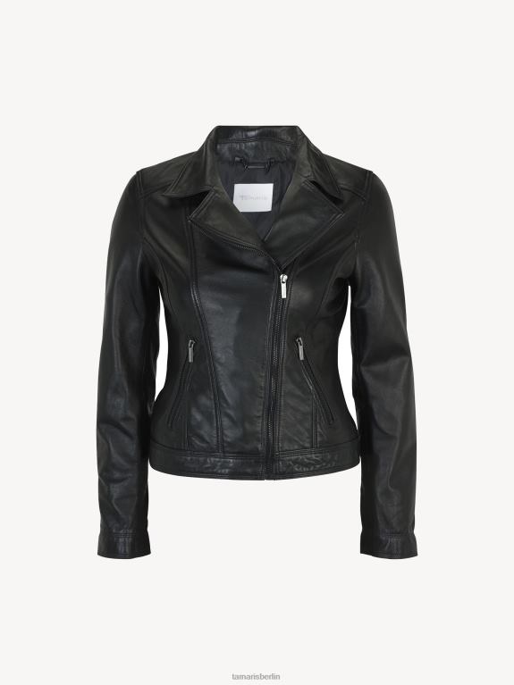 de Tamaris Frauen Jacke - Schwarz/Black Beauty 0LHV42386 Kleidung