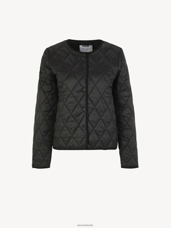 de Tamaris Frauen Jacke - Schwarz/Black Beauty 0LHV42508 Kleidung