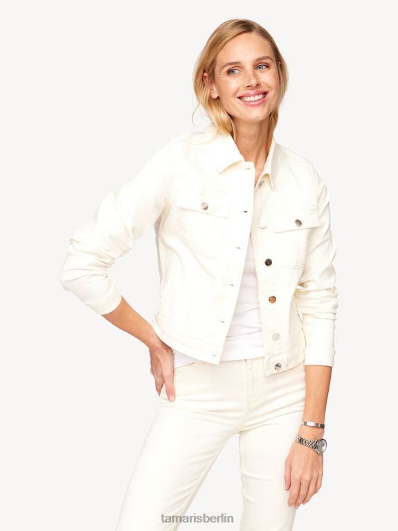 de Tamaris Frauen Jeansjacke - Beige/Papyrus 0LHV42558 Kleidung