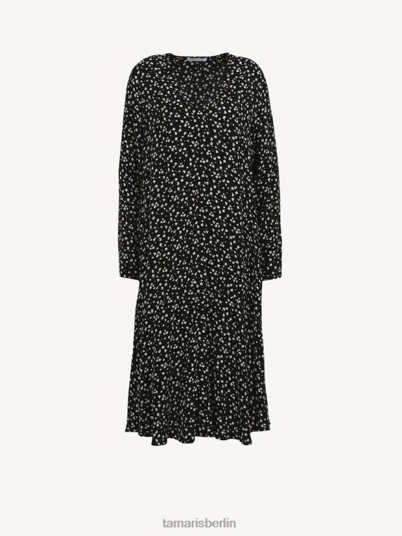 de Tamaris Frauen Kleid - black/black beauty flower aop 0LHV42415 Kleidung