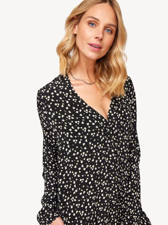 de Tamaris Frauen Kleid - black/black beauty flower aop 0LHV42415 Kleidung