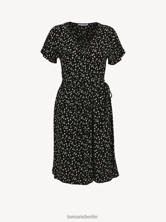 de Tamaris Frauen Kleid - black/black beauty flower aop 0LHV42578 Kleidung