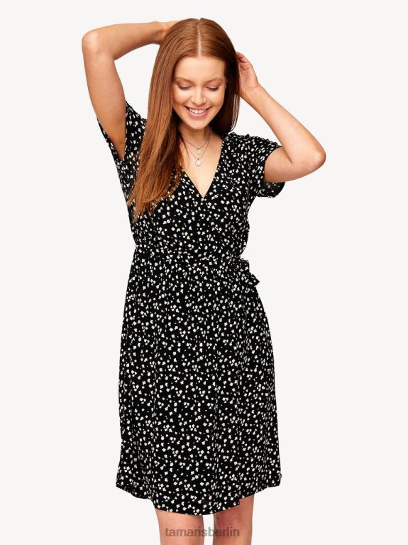 de Tamaris Frauen Kleid - black/black beauty flower aop 0LHV42578 Kleidung