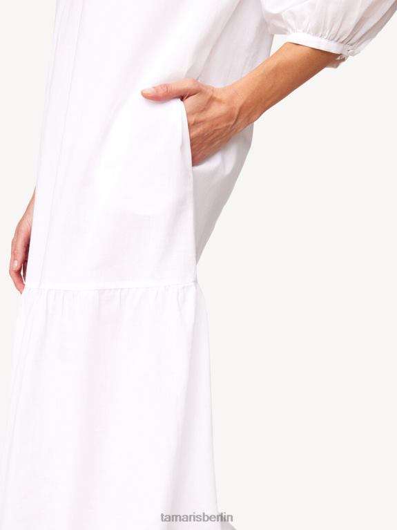 de Tamaris Frauen Kleid - weiß/hellweiß 0LHV42453 Kleidung