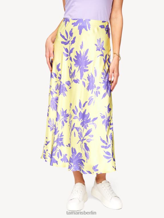 de Tamaris Frauen Rock – Gelb/Limelight Flower AOP 0LHV42522 Kleidung