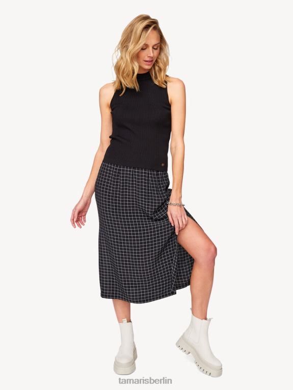 de Tamaris Frauen Rock - Schwarz/Schwarz Beauty Check 0LHV42392 Kleidung