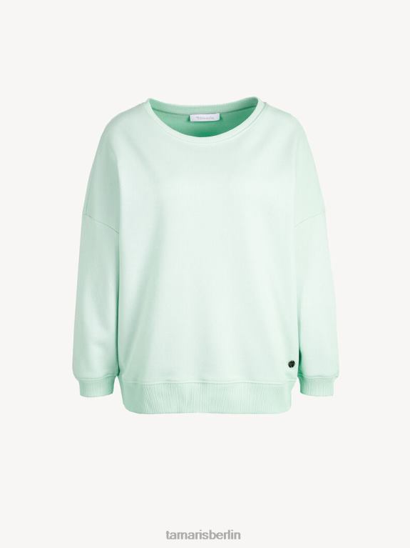de Tamaris Frauen Sweatshirt - Grün/hauchdünnes Grün 0LHV42486 Kleidung