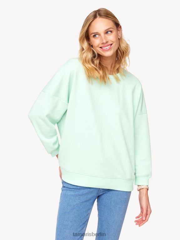 de Tamaris Frauen Sweatshirt - Grün/hauchdünnes Grün 0LHV42486 Kleidung