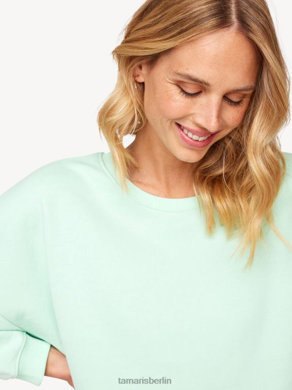 de Tamaris Frauen Sweatshirt - Grün/hauchdünnes Grün 0LHV42486 Kleidung