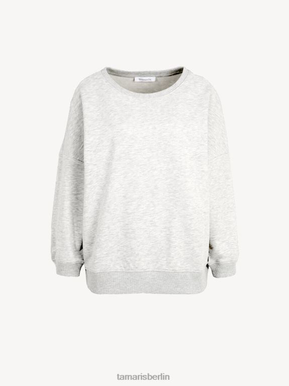 de Tamaris Frauen Sweatshirt - Grau/Hellgrau Melange 0LHV42424 Kleidung