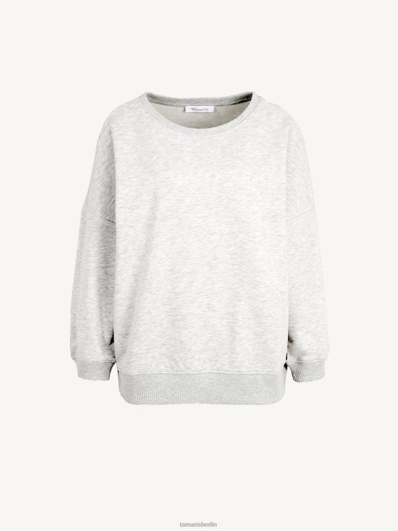 de Tamaris Frauen Sweatshirt - Grau/Hellgrau Melange 0LHV42424 Kleidung