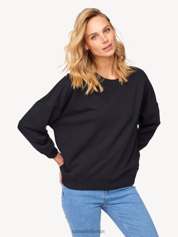 de Tamaris Frauen Sweatshirt - Schwarz/Schwarze Schönheit 0LHV42499 Kleidung