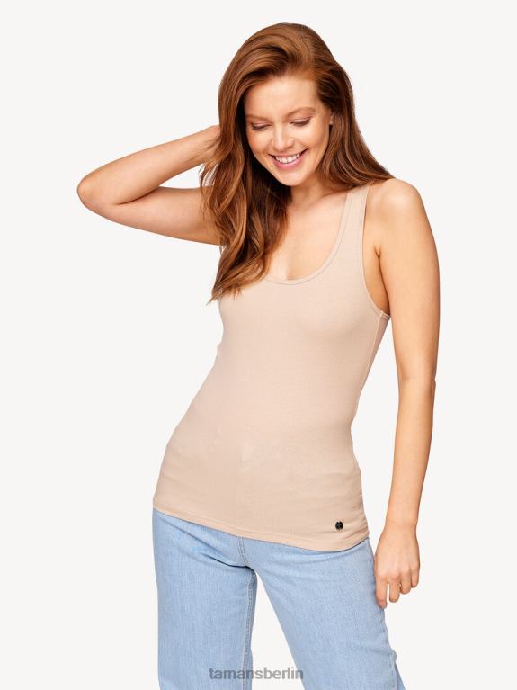 de Tamaris Frauen Oberteil - Beige/Mondlicht 0LHV42498 Kleidung