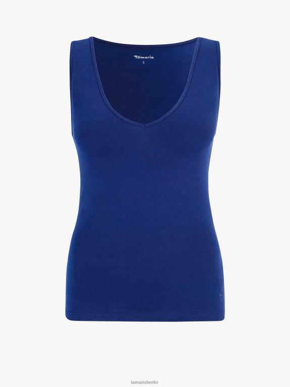 de Tamaris Frauen Oberteil - Blau/Mittelalterblau 0LHV42472 Kleidung
