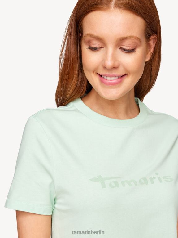 de Tamaris Frauen T-Shirt – Grün/hauchdünnes Grün 0LHV42457 Kleidung