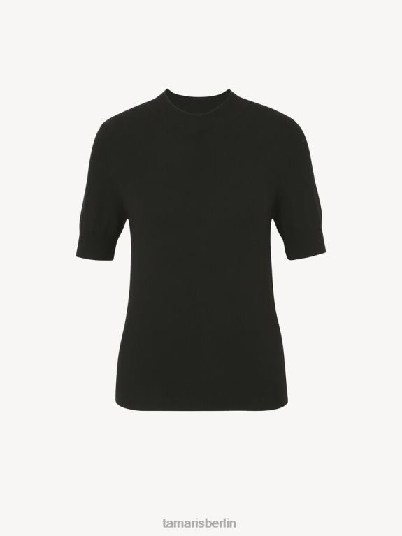 de Tamaris Frauen T-Shirt - Schwarz/Schwarze Schönheit 0LHV42384 Kleidung