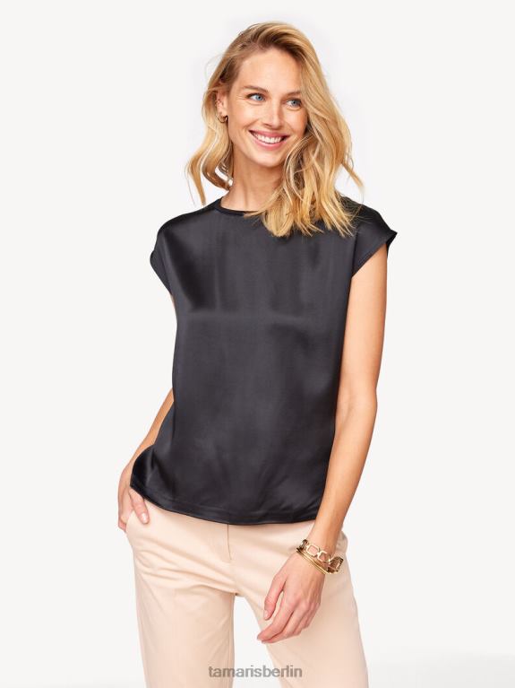 de Tamaris Frauen T-Shirt - Schwarz/Schwarze Schönheit 0LHV42566 Kleidung