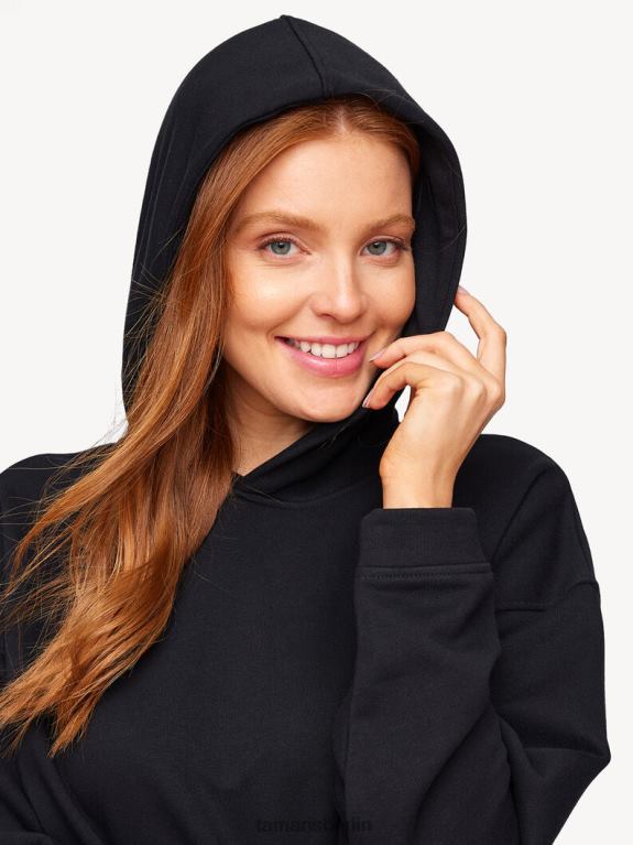 de Tamaris Frauen Übergroßes T-Shirt – Schwarz/Black Beauty 0LHV42394 Kleidung