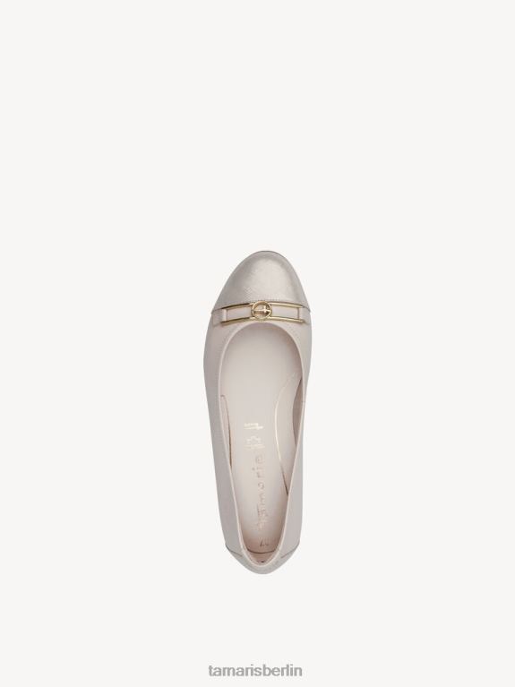 de Tamaris Frauen Ballerina - Beige/Elfenbein 0LHV41583 Schuhe