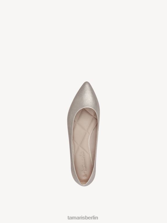 de Tamaris Frauen Ballerina - Gelb/Hellgold struk. 0LHV41241 Schuhe