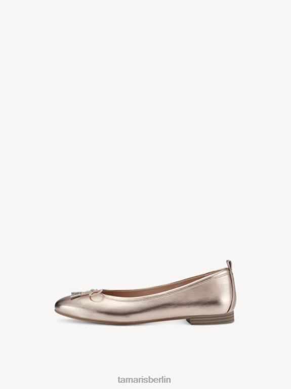 de Tamaris Frauen Ballerina - Rose/Pulvermetall. 0LHV41051 Schuhe