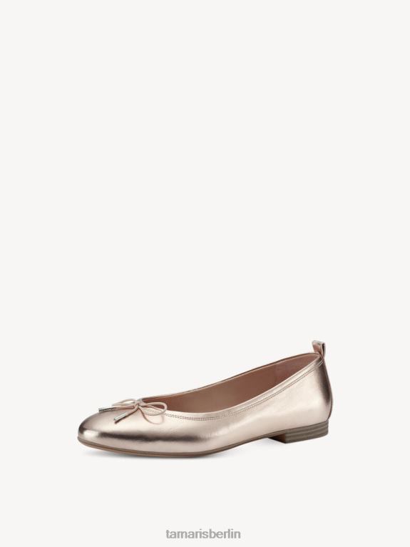 de Tamaris Frauen Ballerina - Rose/Pulvermetall. 0LHV41051 Schuhe