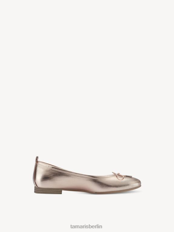 de Tamaris Frauen Ballerina - Rose/Pulvermetall. 0LHV41051 Schuhe