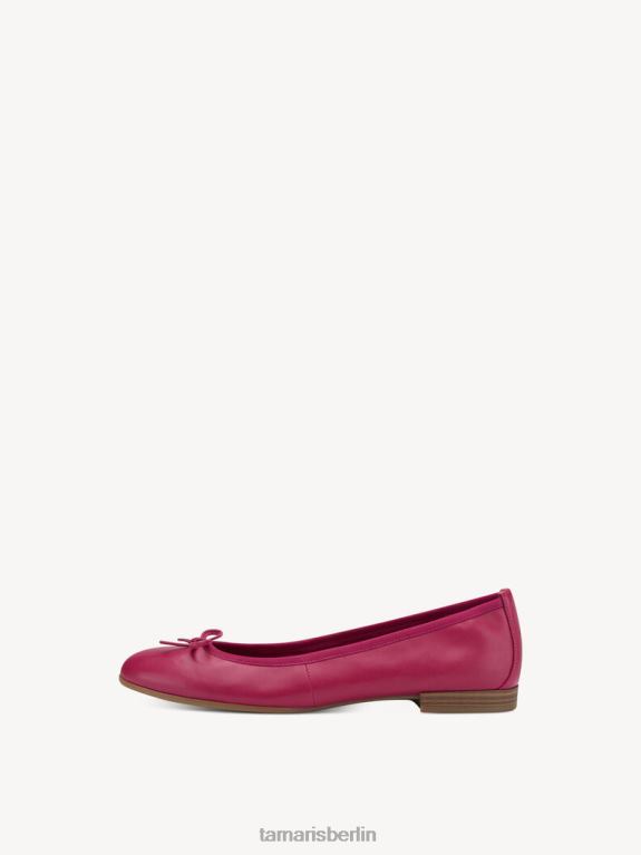 de Tamaris Frauen Ballerina aus Leder – Rosa/Fuchsia 0LHV41646 Schuhe