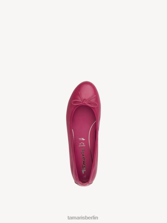 de Tamaris Frauen Ballerina aus Leder – Rosa/Fuchsia 0LHV41646 Schuhe