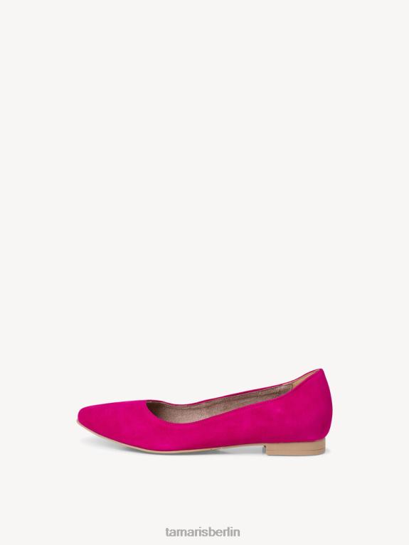 de Tamaris Frauen Ballerina aus Leder – Rosa/Fuchsia 0LHV42225 Schuhe