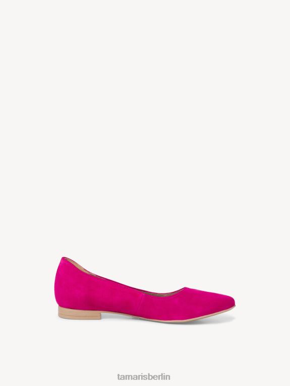 de Tamaris Frauen Ballerina aus Leder – Rosa/Fuchsia 0LHV42225 Schuhe
