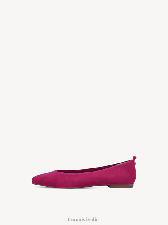de Tamaris Frauen Ballerina aus Leder – Rosa/Fuchsia 0LHV42227 Schuhe