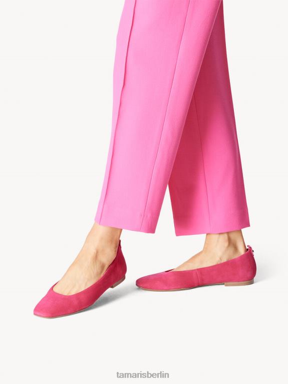 de Tamaris Frauen Ballerina aus Leder – Rosa/Fuchsia 0LHV42227 Schuhe