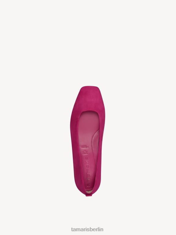 de Tamaris Frauen Ballerina aus Leder – Rosa/Fuchsia 0LHV42227 Schuhe