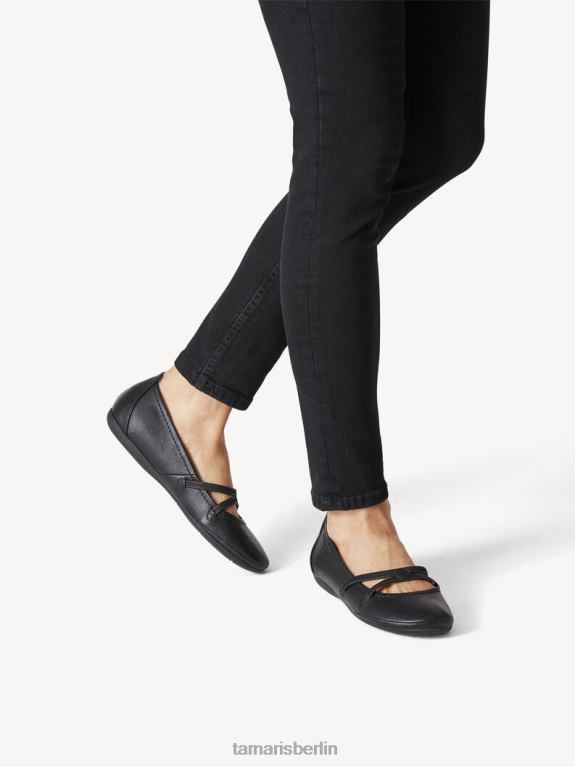 de Tamaris Frauen Ballerina - schwarz 0LHV41111 Schuhe