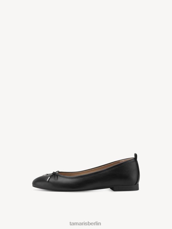 de Tamaris Frauen Ballerina - schwarz/schwarz matt 0LHV41812 Schuhe