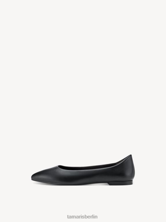 de Tamaris Frauen Ballerina - schwarz/schwarz matt 0LHV4997 Schuhe