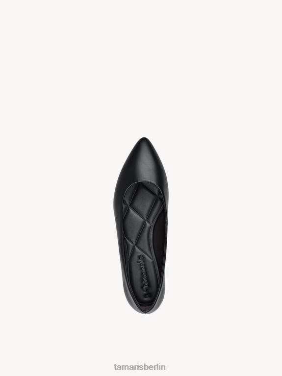 de Tamaris Frauen Ballerina - schwarz/schwarz matt 0LHV4997 Schuhe