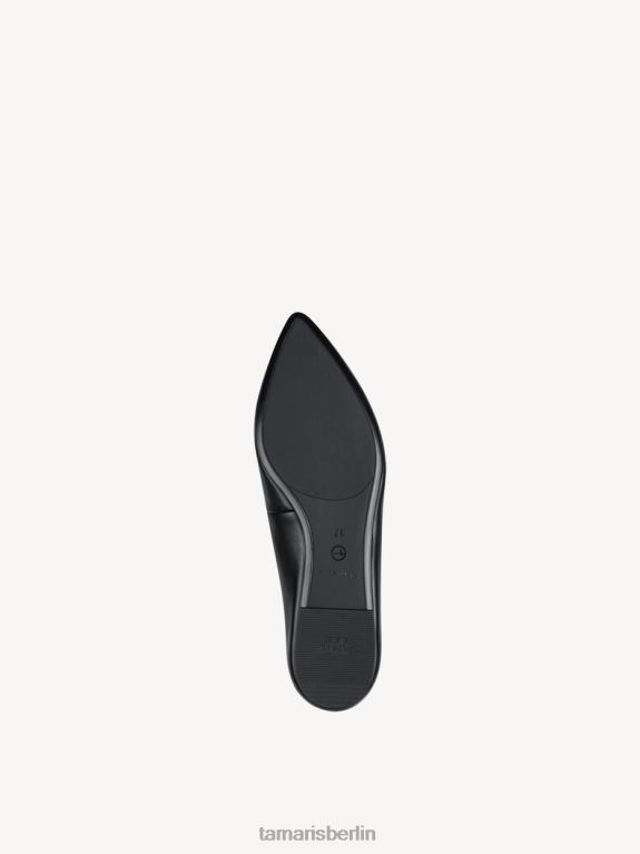 de Tamaris Frauen Ballerina - schwarz/schwarz matt 0LHV4997 Schuhe